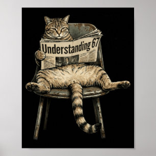 Understanding 67 funny cat humor lazy kitty meme poster