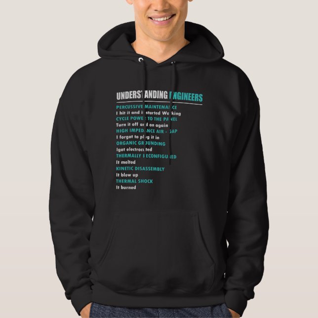 Understanding Engineers Funny Mechanical Engineer Hoodie (Front)
