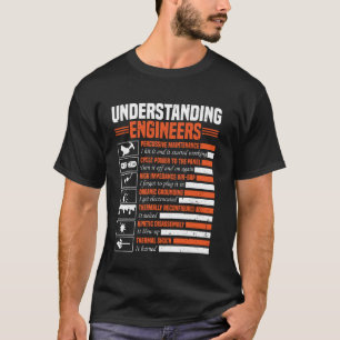 Understanding Engineers Funny Sarcastic Engineerin T-Shirt