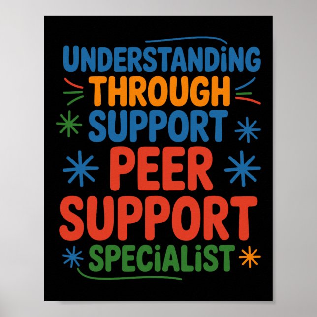 Understanding Support Peer Support Specialist, Pee Poster (Front)