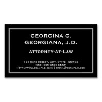 Understated Attorney-At-Law Magnetic Business Card