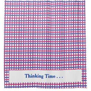 Understated Bisexual Colour Tattersall Shower Curtain