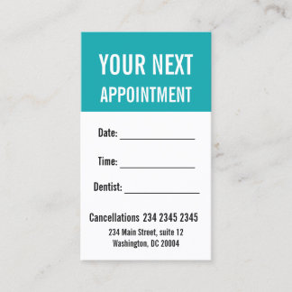 Understated Elegance BOLD Appointment Reminder