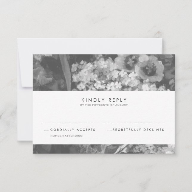 Understated Elegance Response Card Template (Front)