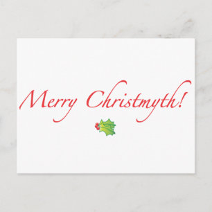 (Understated) Merry Christmyth! Holiday Postcard