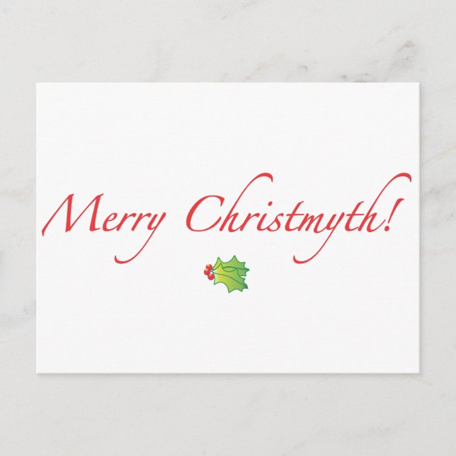 (Understated) Merry Christmyth! Holiday Postcard (Front)