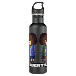 Undertale - chara and frisk  710 ml water bottle