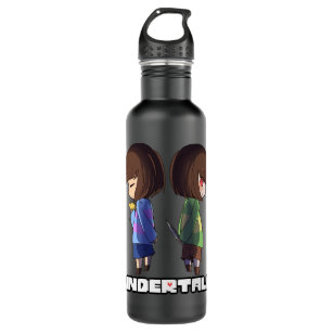 Undertale - chara and frisk  710 ml water bottle
