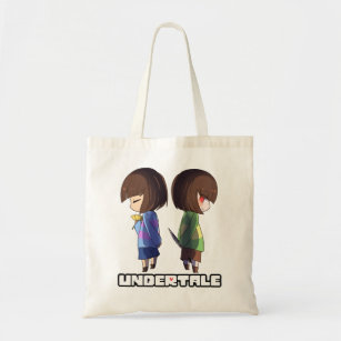 Undertale - chara and frisk  tote bag