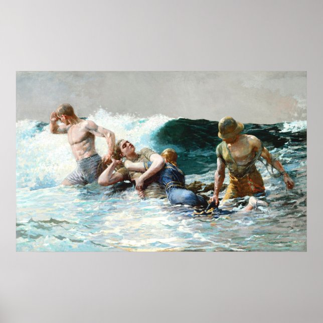Undertow by  Winslow Homer Poster (Front)