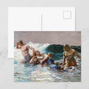 Undertow Winslow Homer Postcard