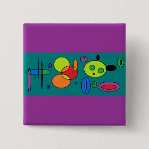 Underwater 15 Cm Square Badge
