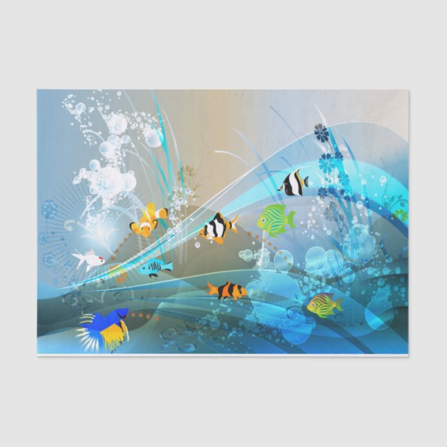 Underwater 1 tissue paper (Front)