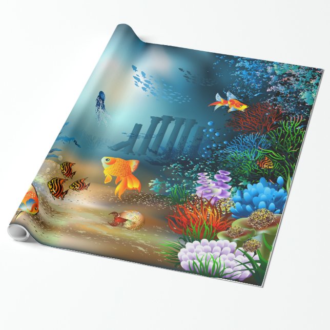 Underwater 4 Wrapping Paper (Unrolled)