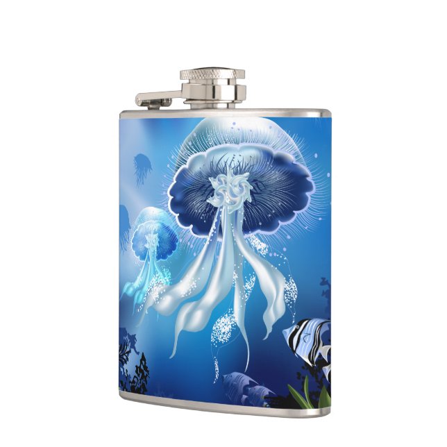 Underwater 6 Wrapped Flask (Left)