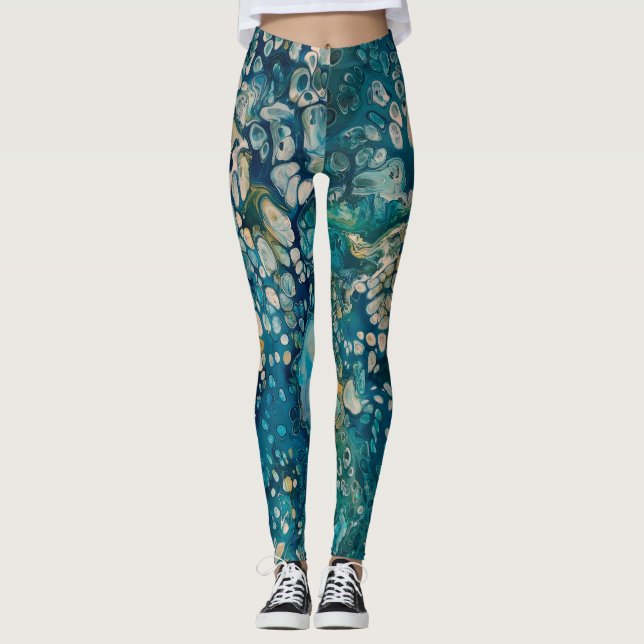 Underwater Abstract Fantasy  Leggings (Front)