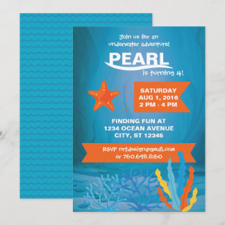 Underwater Adventure Party Invite