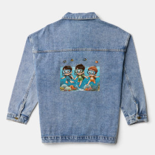 Underwater Adventure with Friends Denim Jacket