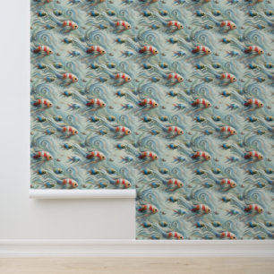 Underwater Art of Fish & Coral in Acrylic paints Wallpaper