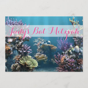 Underwater Bat Mitzvah Invitation