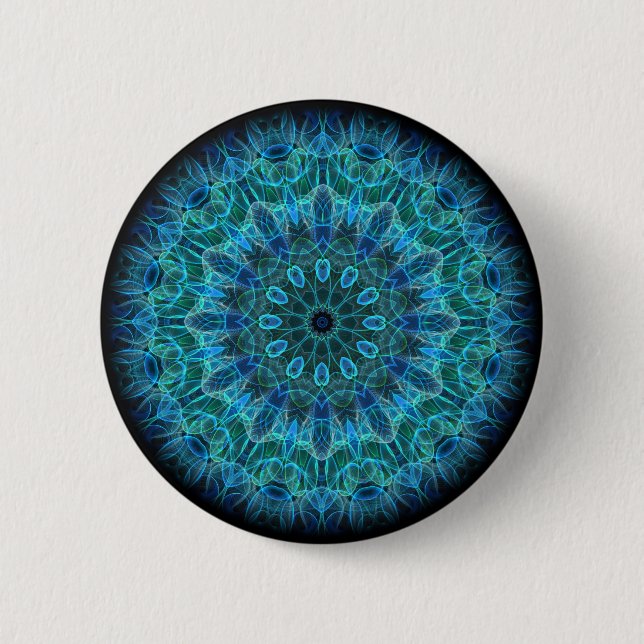 Underwater Beauty kaleidoscope 6 Cm Round Badge (Front)