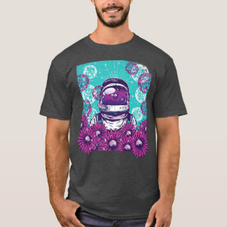 Underwater Bubbles Astronaut Astral Cosmic Design  T-Shirt