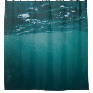 Underwater camera capture shower curtain