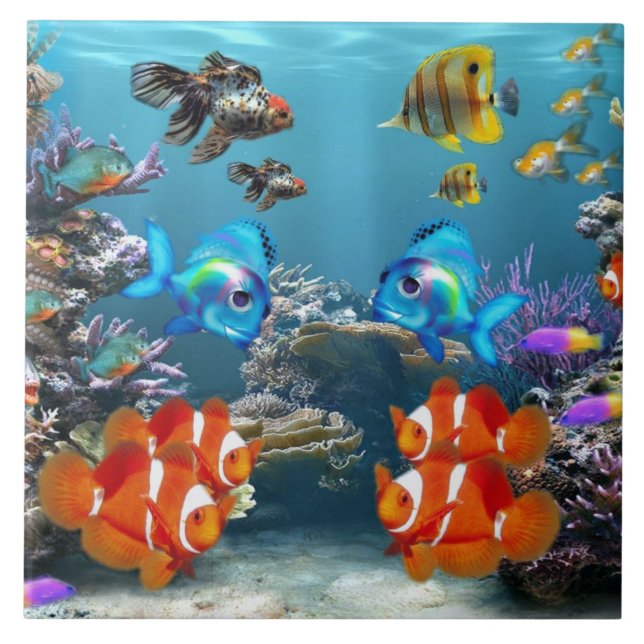 Underwater Ceramic Tile (Front)