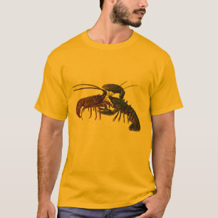 Underwater Clawed and Spiny Lobster Fight T-Shirt