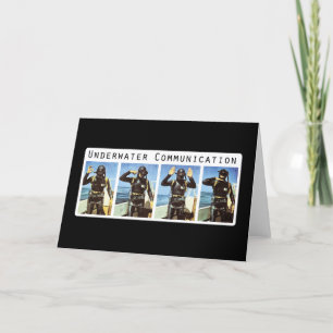 Underwater Communication Greeting Card