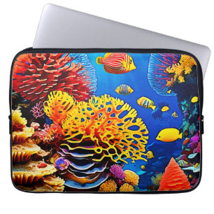 Underwater Coral Garden Design Laptop Sleeve