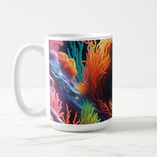Underwater Coral Vortex  Coffee Mug (Left)