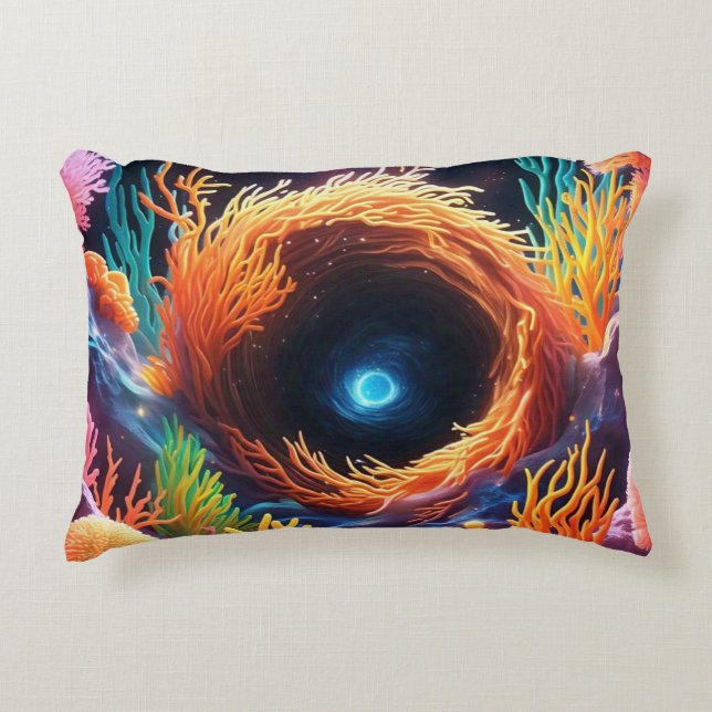 Underwater Coral Vortex  Decorative Cushion (Front)