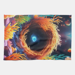 Underwater Coral Vortex  Tea Towel