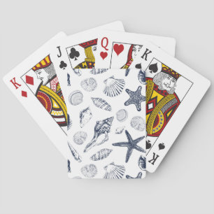 Underwater creatures playing cards