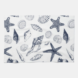 Underwater creatures tea towel