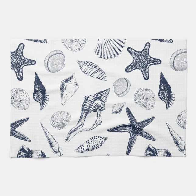 Underwater creatures tea towel (Horizontal)