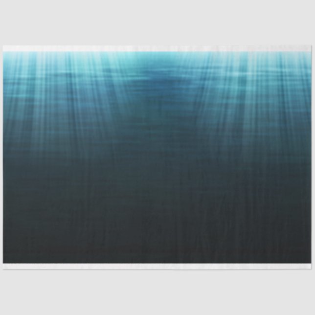 Underwater Dark Water Decoupage Background Tissue Paper (Front)