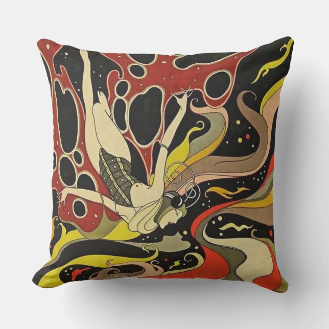“Underwater Diving” Art Deco by J Carlos Cushion (Front)