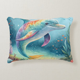 Underwater Dolphin Decorative Cushion