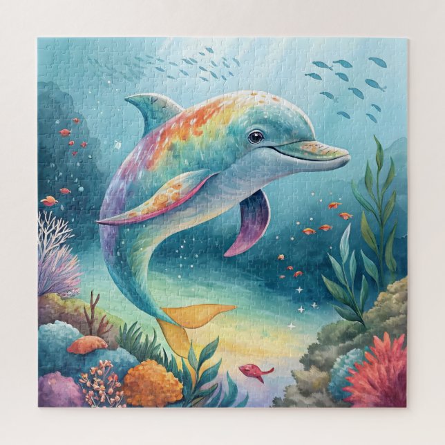 Underwater Dolphin Jigsaw Puzzle (Vertical)