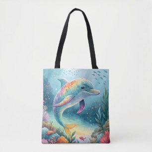 Underwater Dolphin Tote Bag