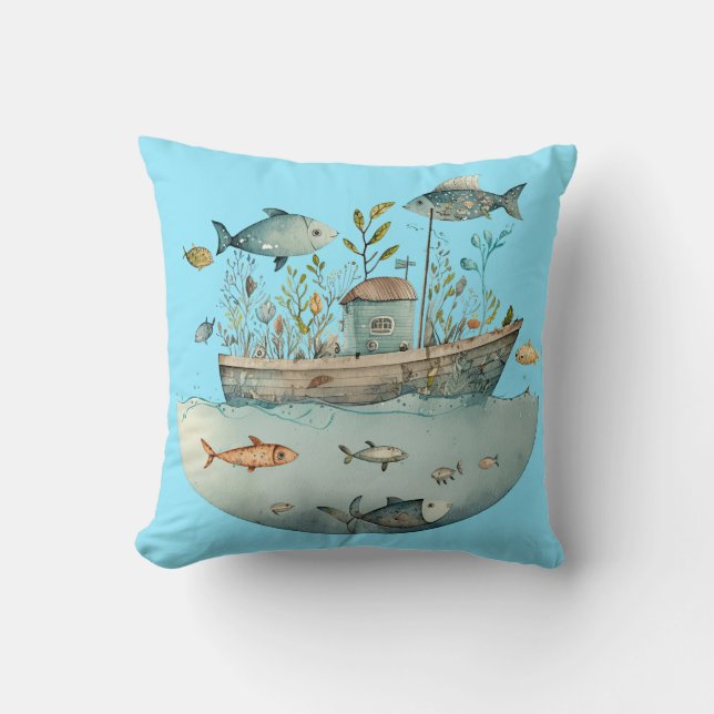 "Underwater Dreams" Customizable  Cushion (Front)