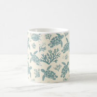 Underwater Elegance: Blue Coral Design
