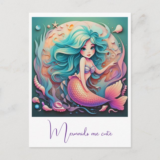 " UNDERWATER ENCHANTRESS "  POSTCARD (Front)