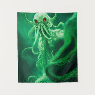 Underwater Encounter with Cthulhu Tapestry