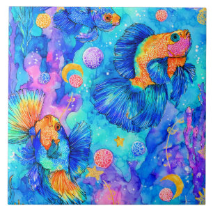 Underwater Fantasy Ceramic Tile