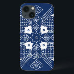 Underwater Fish Design with Blue Background iPhone 13 Case<br><div class="desc">A meeting of the fish minds,  this design showcases an underwater scene complete with seashells on a blue background. A great gift for an ichthyologist or anyone who loves the sight of fish having a swim!</div>