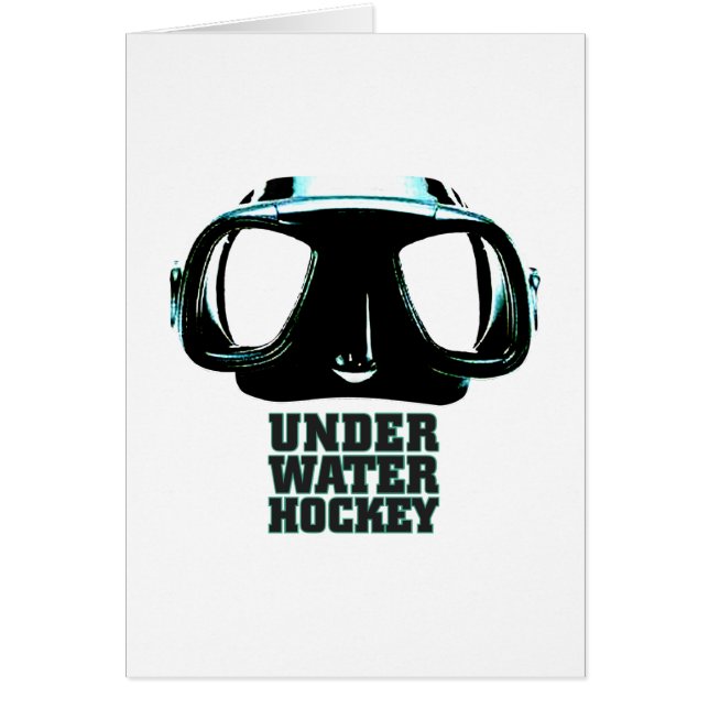 Underwater Hockey Folding Card (Front)