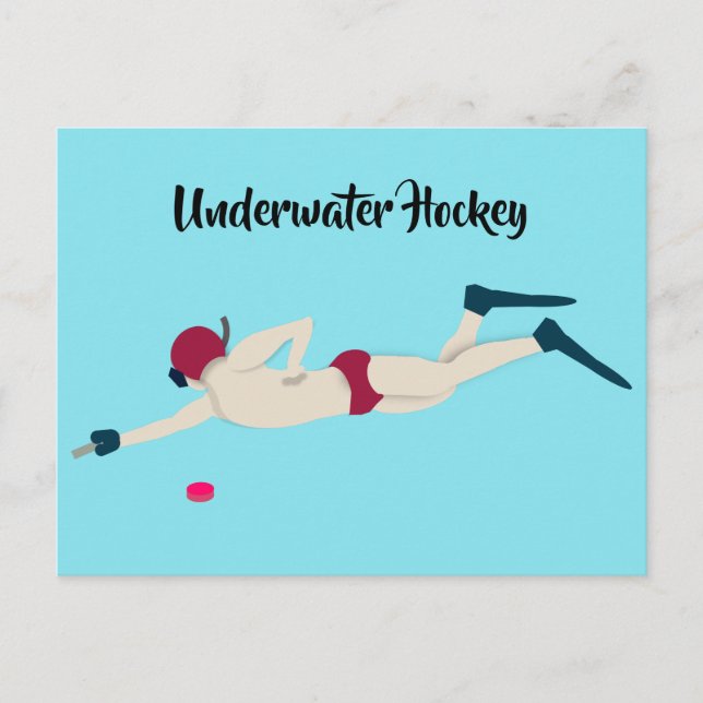 Underwater Hockey Postcard (Front)